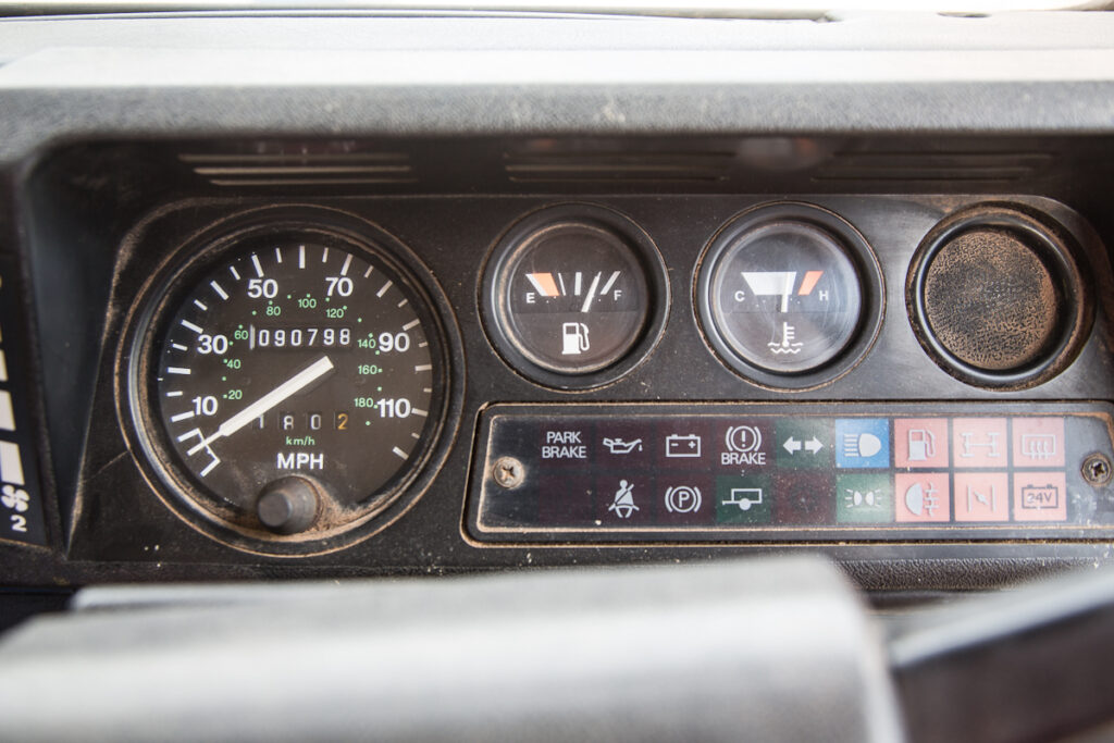 Land Rover Defender dashboard