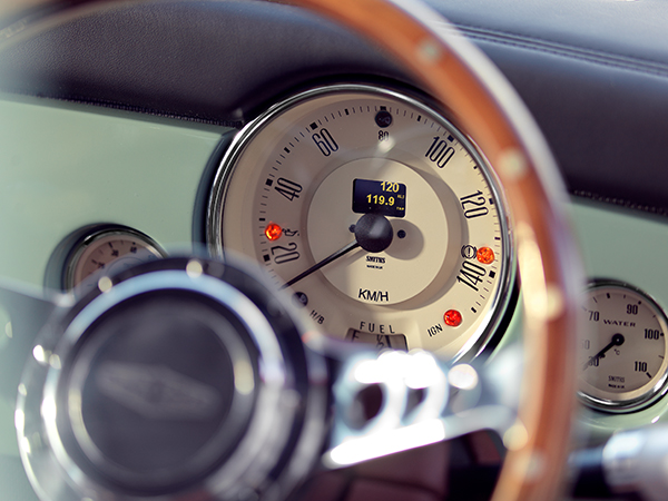 David Brown Automotive Mini Remastered Smiths speedometer