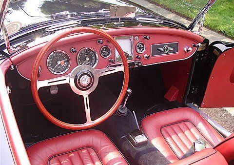 1962 MGA sports car dashboard