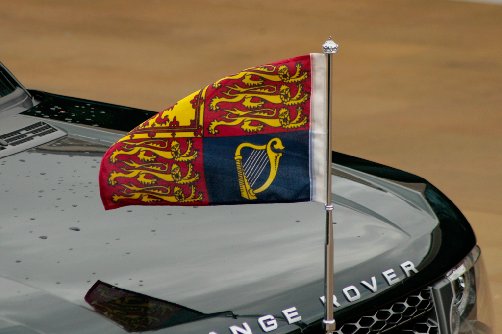 Range Rover in a royal procession